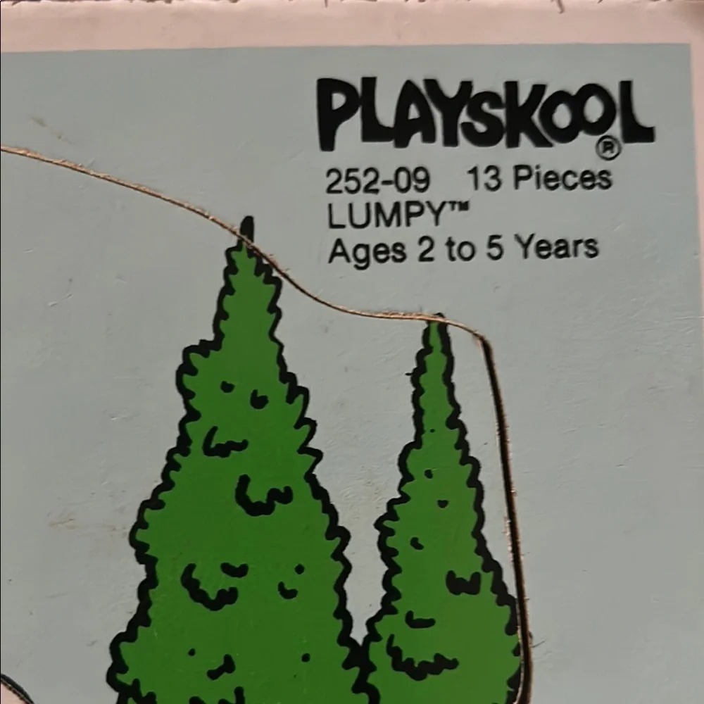 Vintage PLAYSKOOL LUMPY Potato Head Wood Puzzle